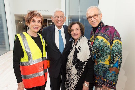 The very fashionable Norah Stone, Eli and Edyth Broad, founders of LA’s Broad Museum (2015), and Norman Stone.