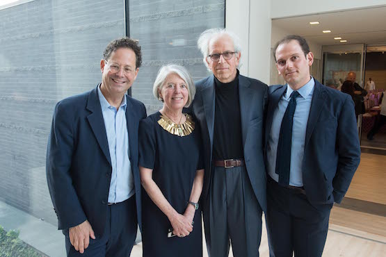 Whitney Museum Director Adam Weinberg, SFMOMA Curator Sandra Phillips, artist Tom Marioni, and Nick Shore.